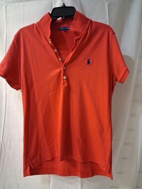 Ralph Lauren Women’s Orange Short-Sleeve Polo